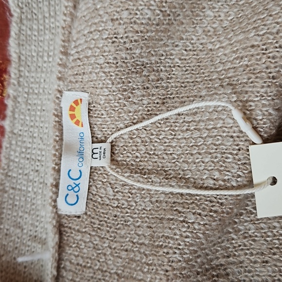 NWT C&C California Cheetah Print V-neck Cardigan - Picture 5 of 6